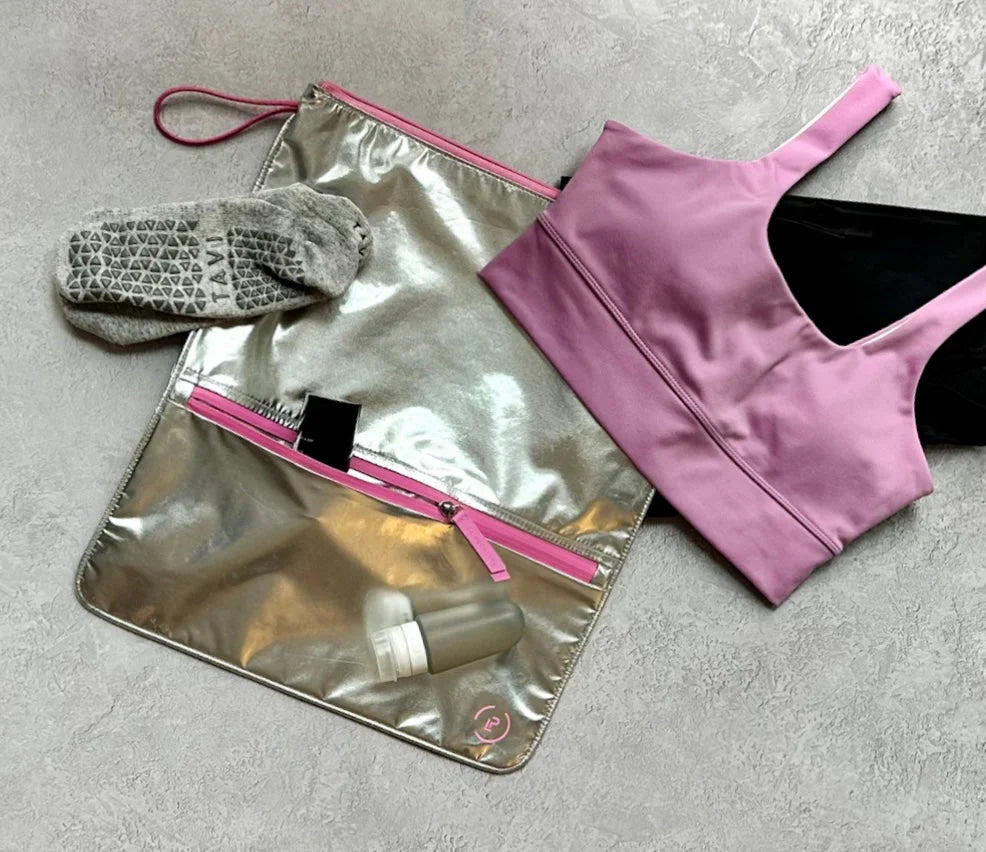 Sweat Bag | Silver/Pink